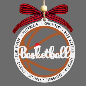 Basketball Christmas Ornament Sports Team Player Holiday Tree Decoration Gift For Basketball Fans And Athletes
