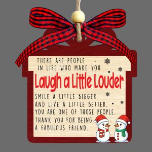 Fabulous Friend Ornament Thank You Gift For Bestie Snowman Holiday Decoration Friend Appreciation Keepsake