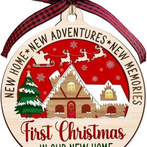 First Christmas In Our New Home Ornament 2025 Housewarming Gift Decoration