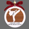 Karate Martial Arts Christmas Ornament Sport Tree Decoration Gift For Karate Lovers And Athletes