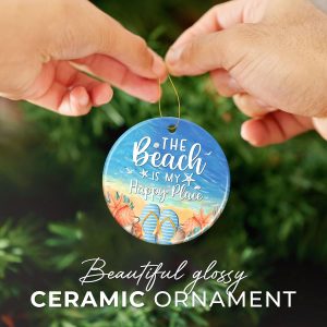The Sand May Brush Off Ornament Seashell Coastal Beach Themed Christmas Decoration