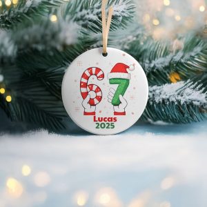 Funny Teen Grandkid Slang Trending Funny “Six Seven” Ornament Six Seven Christmas