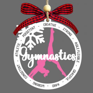 Gymnastics Christmas Ornament Sport Tree Decoration Gift For Gymnasts Girls Boys And Athletes 2025