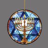 Hanukkah Bush Ornament Jewish Gift Idea Festival Of Lights Star Of David Holiday Tree Decoration Celebration