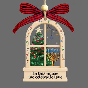 Happy Hanukkah Dreidel Ornament Jewish Gift Idea Festival Of Lights Holiday Tree Decoration Celebration Keepsake