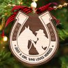 Horse Christmas Ornament Just A Girl Who Loves Horses Holiday Tree Decoration Gift For Horse Lovers