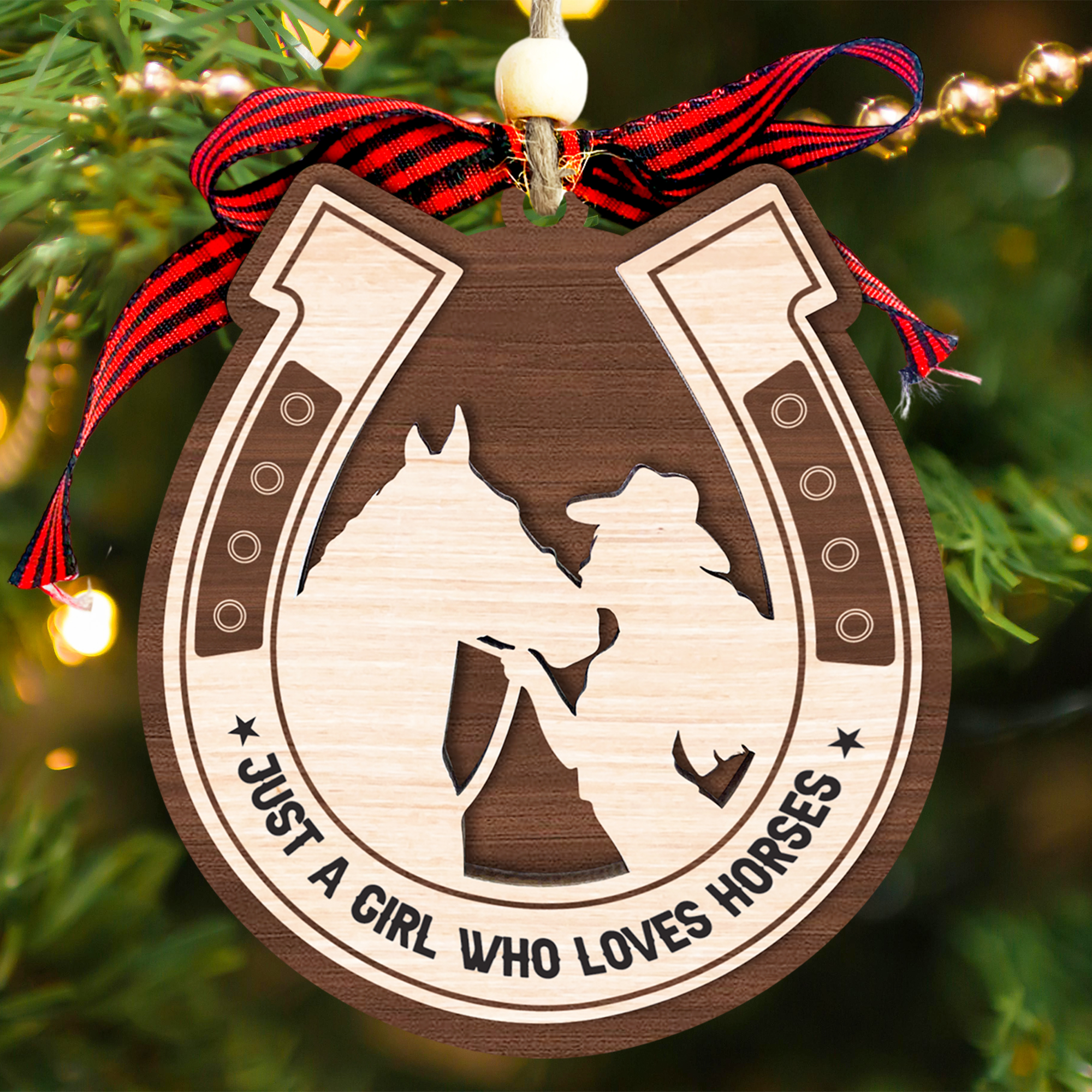 Horse Christmas Ornament Just A Girl Who Loves Horses Holiday Tree Decoration Gift For Horse Lovers Horse Christmas Ornament Just A Girl Who Loves Horses Holiday Tree Decoration Gift For Horse Lovers