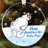Hummingbird Christmas Ornament Acrylic Style Holiday Tree Decoration Gift For Bird Lovers