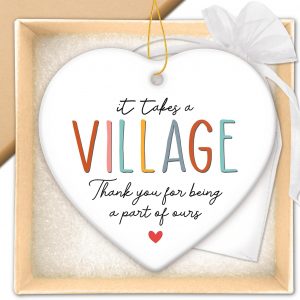 It Takes A Village Ornament Thank You Gift For Teacher Nurse Coworker Employee Appreciation 2025