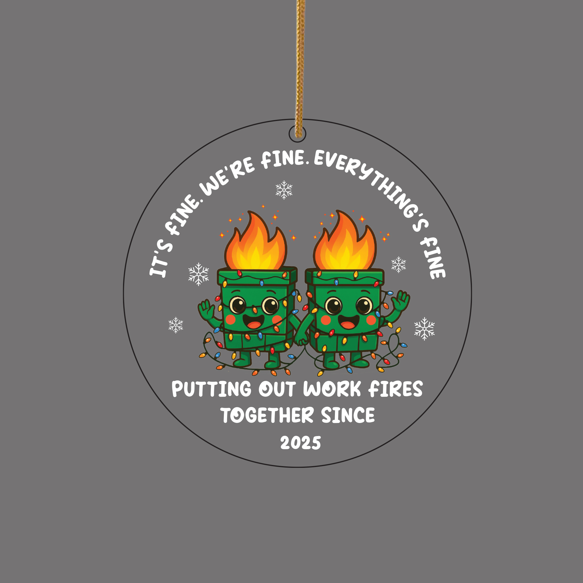 Merry Dump Firester Funny Ornament Christmas 2025 Gag Gift For Adults White Elephant Joke Exchange Decoration Merry Dump Firester Funny Ornament Christmas 2025 Gag Gift For Adults White Elephant Joke Exchange Decoration