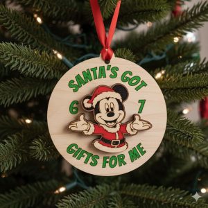 Mickey Say Six Seven Ornament Santa’s Got Gifts 6 7 Ornament Disney
