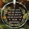 Never Stop Looking Up Ornament Inspirational Quote Encouragement Gift Idea Motivational Christmas Tree Decoration