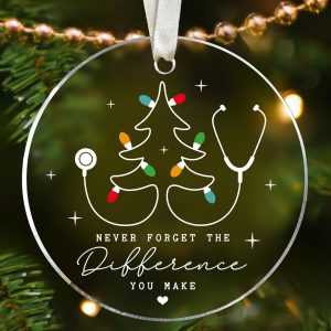 Nurse Christmas Ornament Stethoscope Tree Decoration Gifts For Nurses And Nurse Practitioner 2025