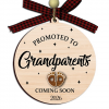 Only The Best Parents Get Promoted To Grandparents Ornament House Shape Baby Announcement 2026 New Grandparent Gift