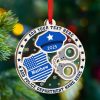 Personalized Police Ornament Custom Police Officer Badge Hat Handcuffs Christmas Ornament 2025