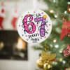 The Year of Six Seven 2025 Christmas Ornament Funny Number Meme Ornament