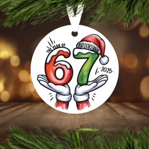Trending Funny Six Seven Christmas Ornament Six Seven Christmas